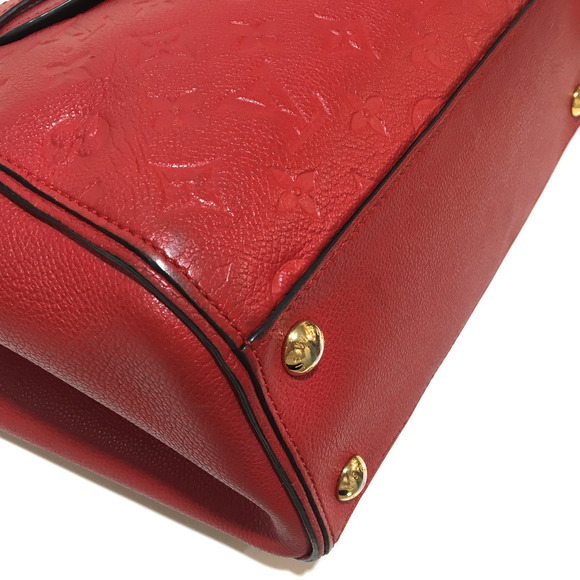 Louis Vuitton Monogram Implant Trocadero Bag Cerise Red - Picture 4 of 8